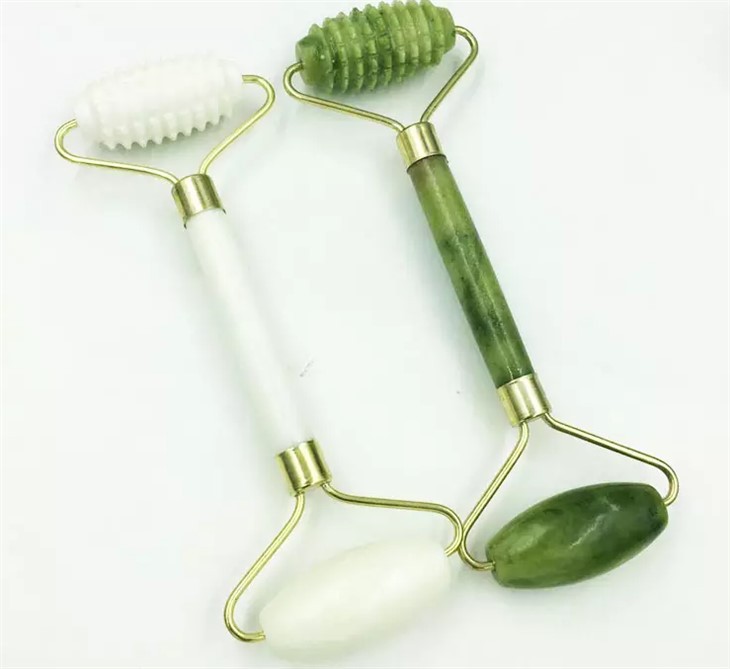 얼굴용 녹색 Xiuyan Jade 롤러