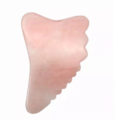 100% 천연 로즈 쿼츠 Gua Sha Massager 도구