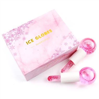 핑크 아이스 글로브 얼굴을위한 뷰티 볼